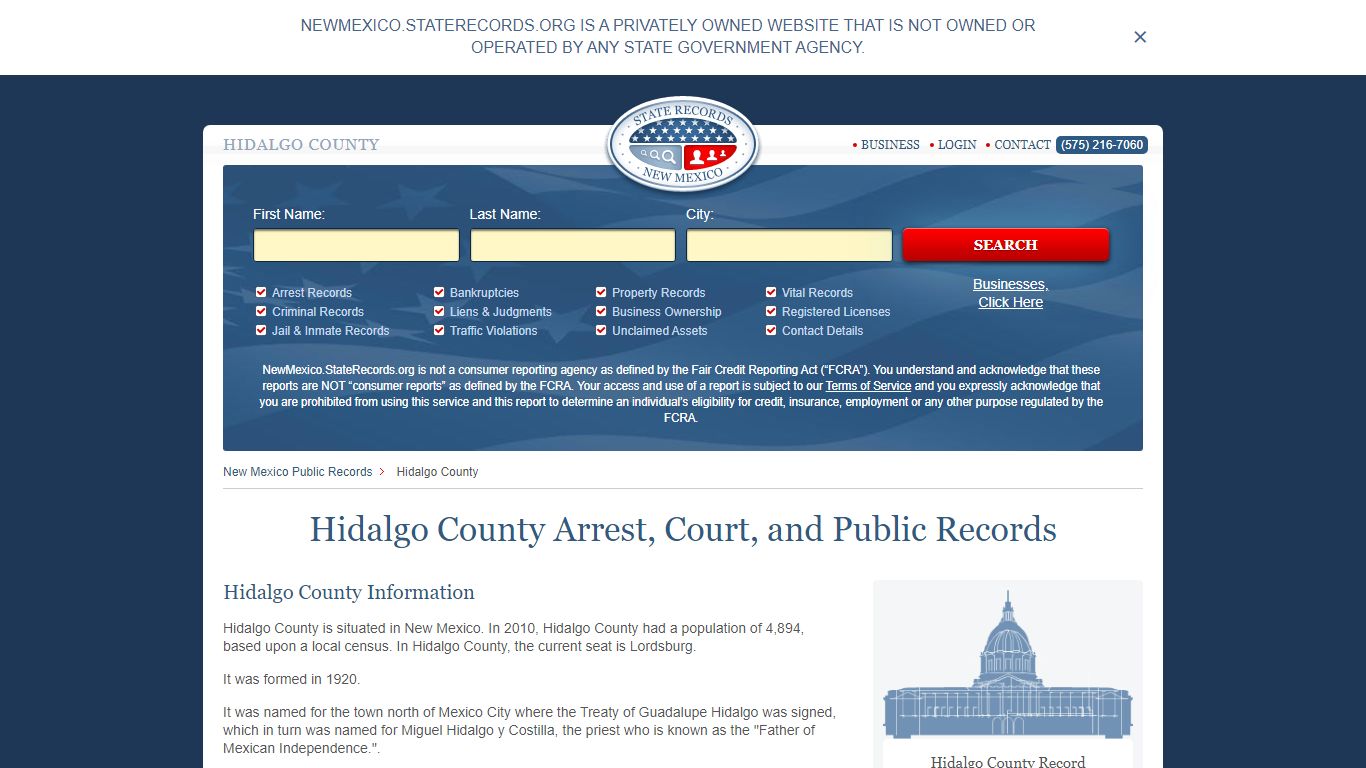 Hidalgo County Arrest, Court, and Public Records